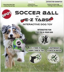 Ethical Pet Soccer Ball with EZ Tabs Outdoor Ball Dog Toy, 9-in