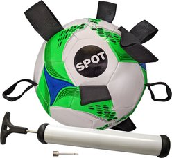Ethical Pet Soccer Ball with EZ Tabs Outdoor Ball Dog Toy, 9-in slide 2 of 3
