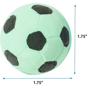 Ethical Pet Sponge Soccer Ball Cat Toy, 4-pack