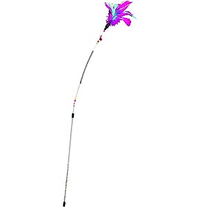 Ethical Pet Spring Coil Teaser Wand Cat Toy, Color Varies