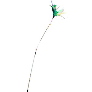 Ethical Pet Spring Coil Teaser Wand Cat Toy, Color Varies