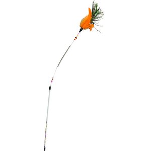 Ethical Pet Spring Coil Teaser Wand Cat Toy, Color Varies
