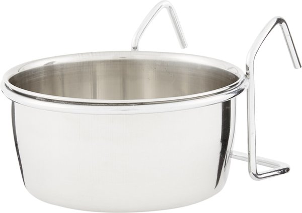 Show full view: Ethical Pet Stainless Steel Coop Cup Wire Hanger Kennel Pet Bowl, 1.25-cup slide 1 of 5