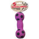 Ethical Pet Stuffed Latex Soccerball Dumbbell Squeaky Puppy Chew Toy, Color Varies, 3-in