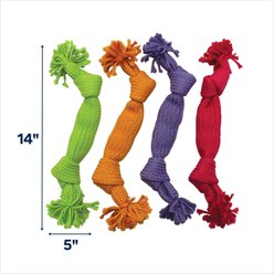 Ethical Pet Super Squeak Rope Dog Toy, Color Varies, 14-in slide 2 of 3
