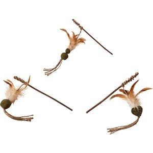 Ethical Pet Teaser Wand Cat Toy with Catnip, Assorted