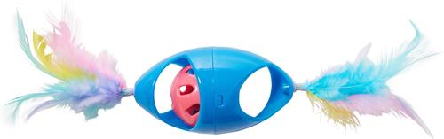 Show full view: Ethical Pet Tie Dye Jingle Roller Cat Toy, Color Varies, 8-in slide 2 of 4