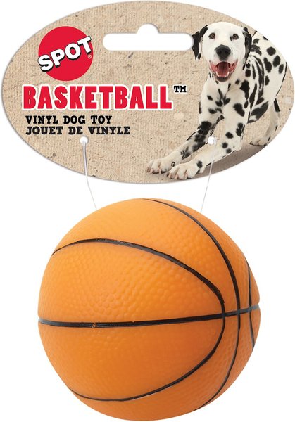 ETHICAL PET Vinyl Basketball Squeaky Dog Chew Toy, Color