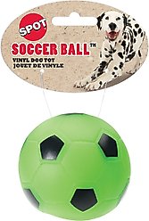 Ethical Pet Vinyl Soccer Ball Squeaky Dog Chew Toy, Color Varies, 3-in