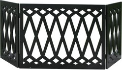 Etna 3 Panel Diamond Pet Gate, Black