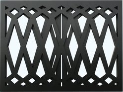 Etna 3 Panel Diamond Pet Gate, Black slide 2 of 4
