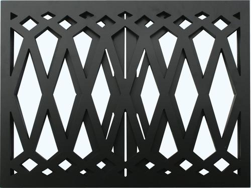 Show full view: Etna 3 Panel Diamond Pet Gate, Black slide 3 of 6