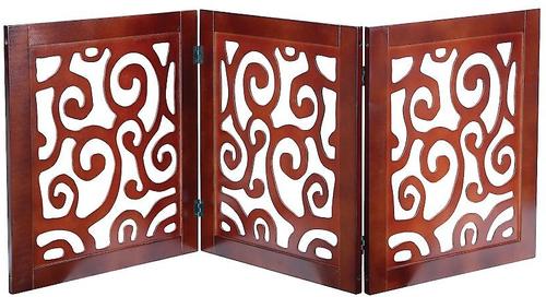 Show full view: Etna 3 Piece Adjustable Wooden Gate, Scrolled slide 3 of 6