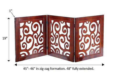 Show full view: Etna 3 Piece Adjustable Wooden Gate, Scrolled slide 4 of 6