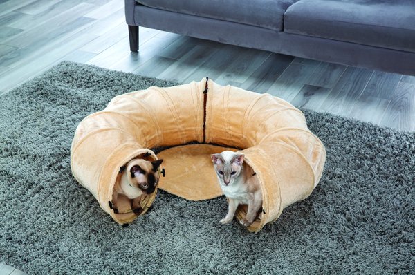 Show full view: Etna 4-Way Play Tunnel Cat Toy, Beige slide 1 of 7