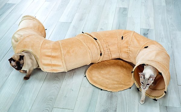 Show full view: Etna 4-Way Play Tunnel Cat Toy, Beige slide 4 of 7
