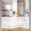 Etna Geometric Design Wood Dog Gate