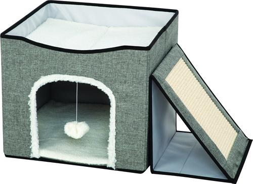 Show full view: Etna Foldaway Play Center with Hanging Ball Cat Condo, Gray slide 6 of 6