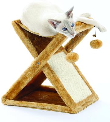 Show full view: Etna Foldaway Play Tower & Scratching Post with Hanging Balls Cat Toy slide 3 of 6