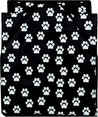 Show full view: Etna Paw Print Portable Fold Away Dog & Cat House, Black/White, 18 x 17 x 18-in slide 5 of 5