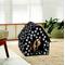 Show in main carousel: Etna Paw Print Portable Fold Away Dog & Cat House, Black/White, 18 x 17 x 18-in slide 3 of 5