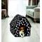 Show in main carousel: Etna Paw Print Portable Fold Away Dog & Cat House, Black/White, 18 x 17 x 18-in slide 4 of 5