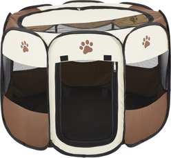 Etna Pet Store Portable Soft-sided Dog & Cat Playpen, Tan, Large slide 2 of 6
