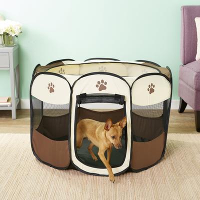 Show full view: Etna Pet Store Portable Soft-sided Dog & Cat Playpen, Tan, Large slide 3 of 8