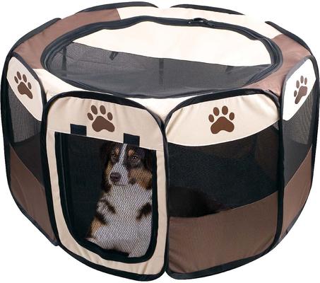 Show full view: Etna Pet Store Portable Soft-sided Dog & Cat Playpen, Tan, Large slide 4 of 8