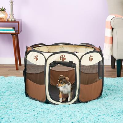 Show full view: Etna Pet Store Portable Soft-sided Dog & Cat Playpen, Tan, Small slide 4 of 11