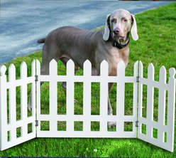 Etna Picket Fence Adjustable Pet Gate, White slide 2 of 2