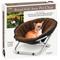 Show in main carousel: Etna Round Folding Chair Fleece Dog & Cat Bed, Brown, 21 x 21 x 15-in slide 1 of 6