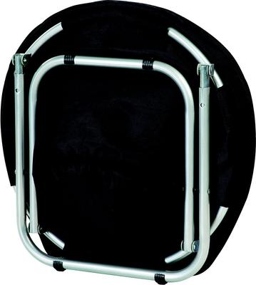 Show full view: Etna Round Folding Chair Fleece Dog & Cat Bed, Brown, 21 x 21 x 15-in slide 3 of 6