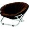 Show in main carousel: Etna Round Folding Chair Fleece Dog & Cat Bed, Brown, 21 x 21 x 15-in slide 4 of 6
