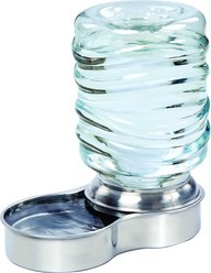 Etna Stainless Steel Gravity Refill Dog & Cat Waterer, 3-L