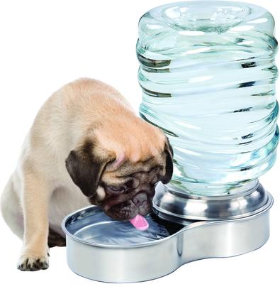 Show full view: Etna Stainless Steel Gravity Refill Dog & Cat Waterer, 3-L slide 4 of 6