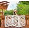 Show in main carousel: Etna White Lattice Wooden Dog Gate slide 3 of 4