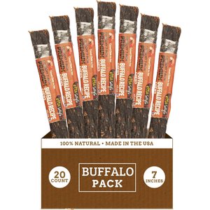 Etta Says! 7" Crunchy Buffalo Dog Chew Treats, 20 count