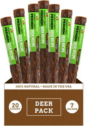 Etta Says! 7" Crunchy Deer Dog Chew Treats, 20 count