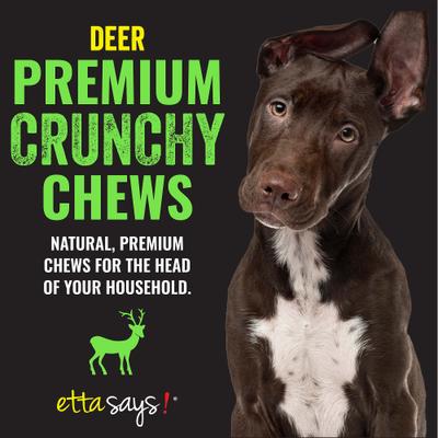 Show full view: Etta Says! 7" Crunchy Deer Dog Chew Treats, 20 count slide 3 of 10