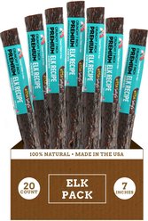 Etta Says! 7" Crunchy Elk Dog Chew Treats, 20 count