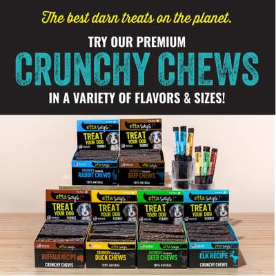 Show full view: Etta Says! 7" Crunchy Elk Dog Chew Treats, 20 count slide 8 of 10