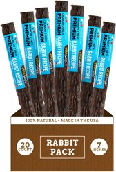 Etta Says! 7" Crunchy Rabbit Dog Chew Treats, 20 count
