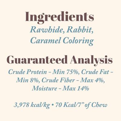 Show full view: Etta Says! 7" Crunchy Rabbit Dog Chew Treats slide 10 of 12