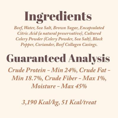 Show full view: Etta Says! Beef Yumm Sticks Human Grade Beef Jerky Dog Treats, 1 count slide 9 of 12