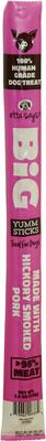 Show full view: Etta Says! BIG Yumm Sticks Adult Hickory Smoked Pork Human-Grade Jerky Dog Treats, 1.5-oz stick, case of 24 slide 3 of 10