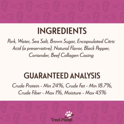Show full view: Etta Says! BIG Yumm Sticks Adult Hickory Smoked Pork Human-Grade Jerky Dog Treats, 1.5-oz stick, case of 24 slide 10 of 10