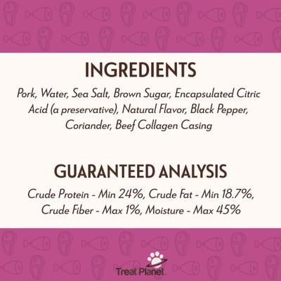 Show full view: Etta Says! BIG Yumm Sticks Adult Hickory Smoked Pork Human-Grade Jerky Dog Treats, 1.5-oz stick, case of 24 slide 9 of 10