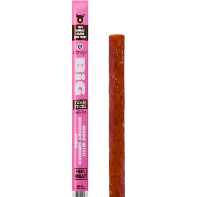 Etta Says! Etta Says! Big Yumm Sticks Adult Hickory Smoked Pork Human-Grade Jerky Dog Treats, 1 count