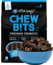 Etta Says! Chew Bits Premium Adult Mixed Proteins Crunchy Natural Dog Chew Treats, 1.5-lb bag